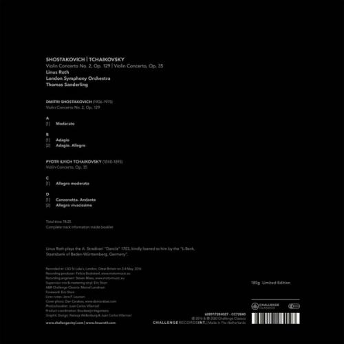 Виниловая пластинка Linus Roth - London Symphony Orchestra - Sanderling Thomas - Violin Concertos (Black Vinyl 2LP)