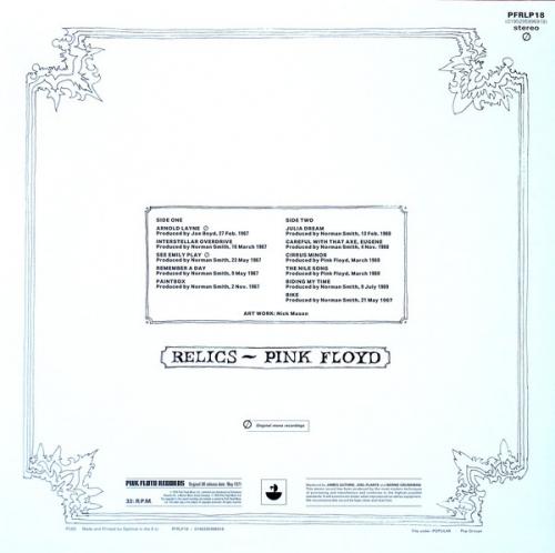 Виниловая пластинка PLG Pink Floyd Relics (180 Gram)