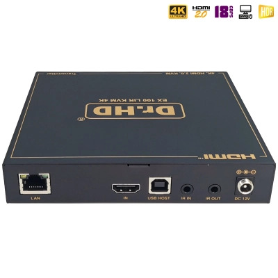 HDMI удлинитель по витой паре и IP Dr.HD EX 100 LIR KVM 4K
