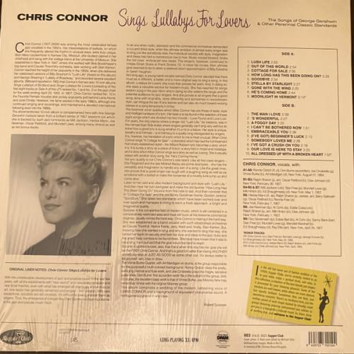 Виниловая пластинка Chris Connor - Sings Lullabys For Lovers (Black Vinyl LP)