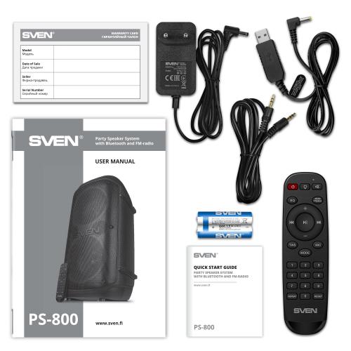 Портативная акустика Sven PS-800 Black