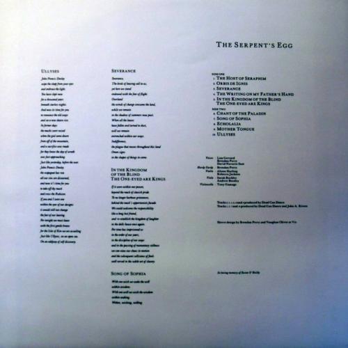 Виниловая пластинка Dead Can Dance - The Serpent's Egg (180 Gram Black Vinyl LP)
