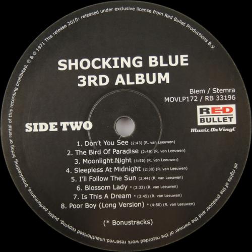 Виниловая пластинка Shocking Blue — 3RD ALBUM (LP)