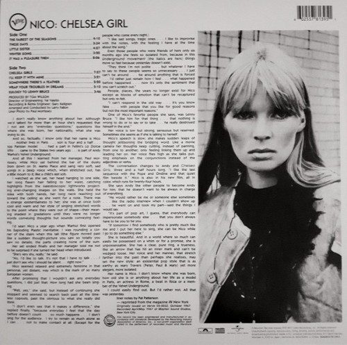 Виниловая пластинка Nico, Chelsea Girl