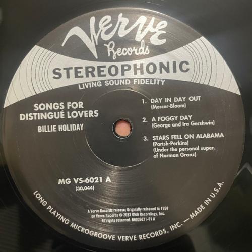 Виниловая пластинка Holiday, Billie - Songs For Distingue Lovers (Acoustic Sound) (180 Gram Black Vinyl LP)