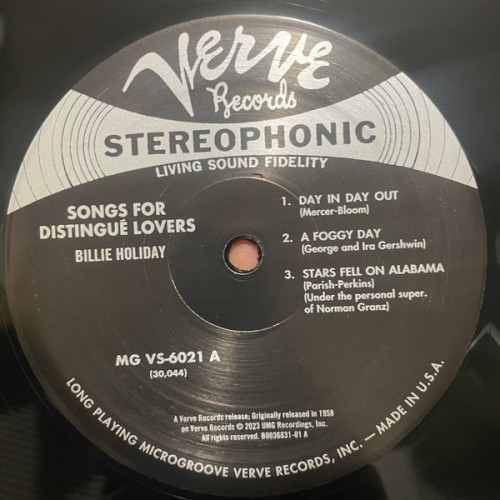 Виниловая пластинка Holiday, Billie - Songs For Distingue Lovers (Acoustic Sound) (180 Gram Black Vinyl LP)