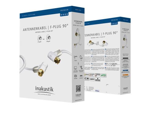 Антенный кабель In-Akustik Premium HDTV Antenna, 100 dB, F-Plug 90°, 5.0 m, [00426405]
