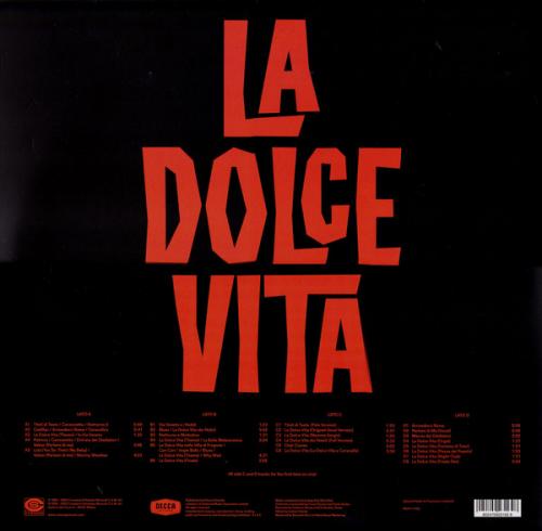 Виниловая пластинка Саундтрек - La Dolce Vita (Nino Rota) (Black Vinyl 2LP)