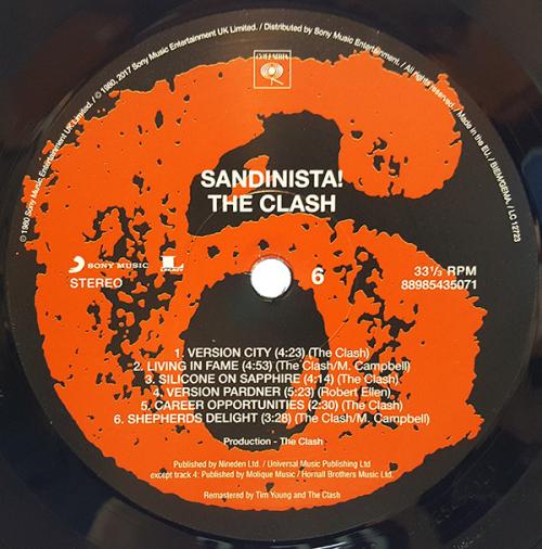Виниловая пластинка The Clash SANDINISTA!