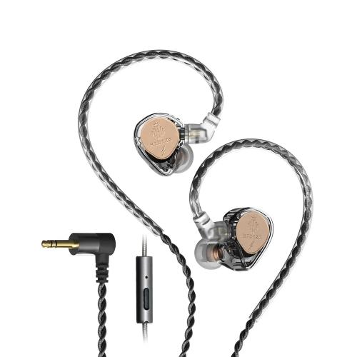 Наушники Hidizs ST2 Pro 3.5mm With Mic Black Transparent