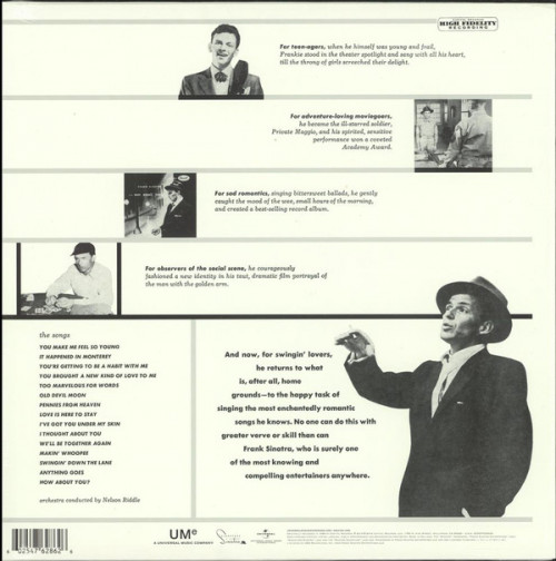 Виниловая пластинка Frank Sinatra, Songs For Swingin' Lovers!
