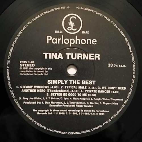 Виниловая пластинка Turner, Tina, Simply The Best (Black Vinyl)