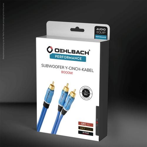 Кабель межблочный аудио Oehlbach PERFORMANCE BOOOM! Y-Adapter cable, 12,5m anthracite (D1C23711)