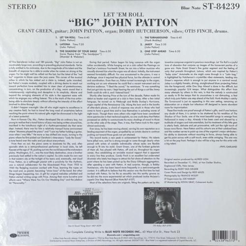 Виниловая пластинка Big John Patton - Let 'em Roll (Tone Poet) (Black Vinyl LP)
