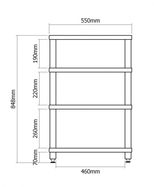 Hi-Fi стойка VOXmodule CASA 01/4 (орех)