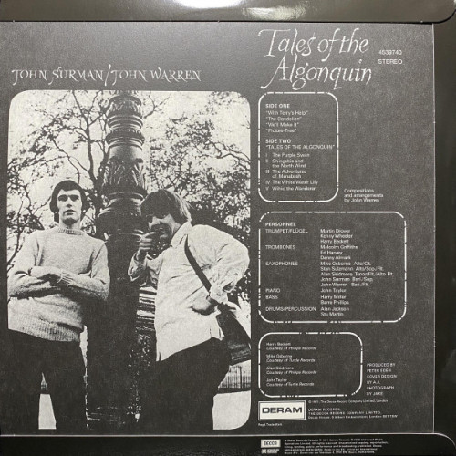 Виниловая пластинка Surman, John; Warren, John - Tales Of The Algonquin (Black Vinyl LP)