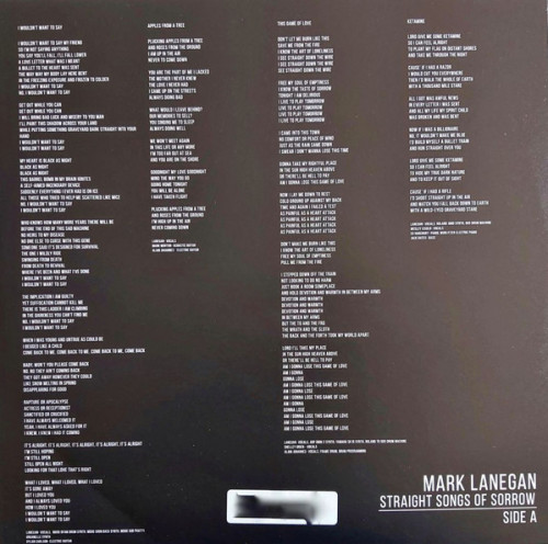 Виниловая пластинка Mark Lanegan - Straight Songs Of Sorrow (Black Vinyl 2LP)