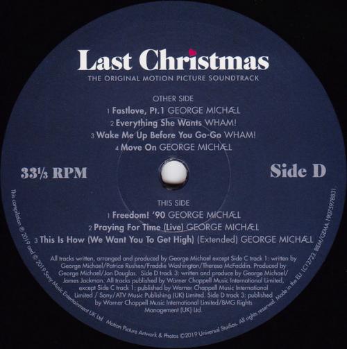 Виниловая пластинка Michael, George / Wham! / Original Motion Picture Soundtrack, The, Last Christmas (180 Gram Black Vinyl/Gatefold)