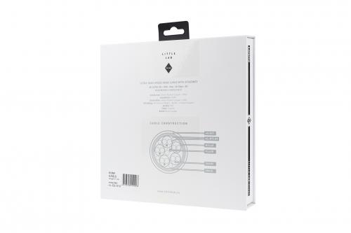 HDMI кабель Little Lab Ocean (8K/4320p/HDR/60p/48Gbps/10% Silver) X, 1.0m (LL-O2-010)