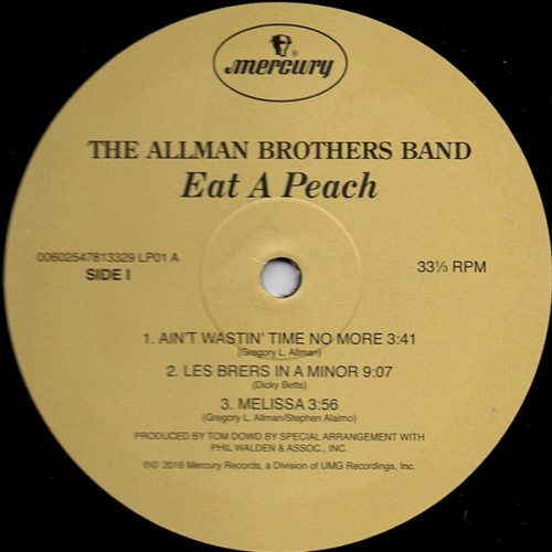 Виниловая пластинка Allman Brothers Band, The, Eat A Peach