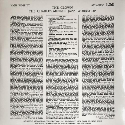 Виниловая пластинка Charles Mingus - The Clown (Analogue) (Black Vinyl LP)