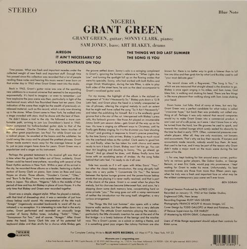 Виниловая пластинка Grant Green, Nigeria (Blue Note Tone Poet Series)