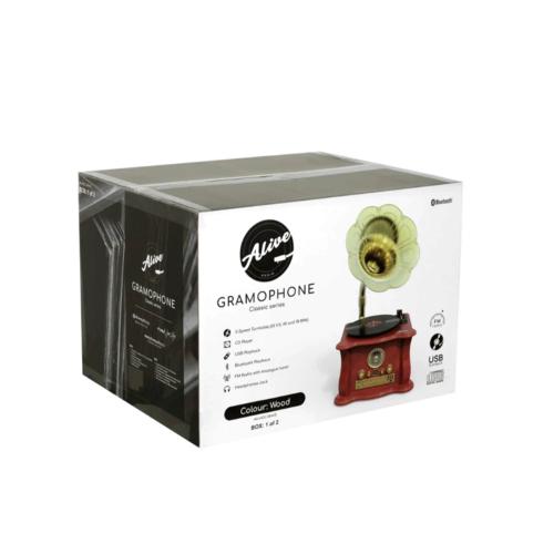 Проигрыватель винила Alive Audio Gramophone Wood