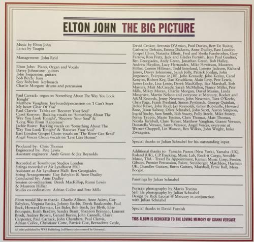 Виниловая пластинка John, Elton, The Big Picture