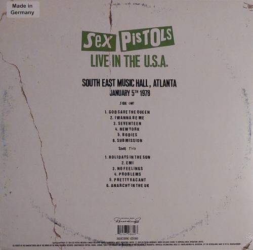 Виниловая пластинка Sex Pistols - Live In The U.S.A., 1978 (Red Vinyl LP)