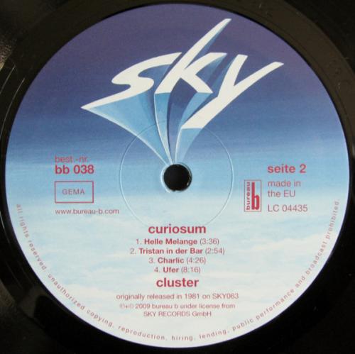 Виниловая пластинка Cluster - Curiosum (Black Vinyl LP)