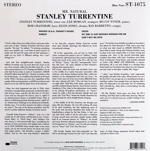 Виниловая пластинка Stanley Turrentine - Mr. Natural (Tone Poet) (Black Vinyl LP)