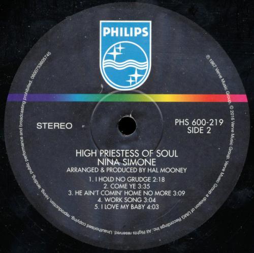 Виниловая пластинка Simone, Nina, High Priestess Of Soul