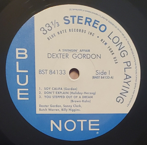 Виниловая пластинка Dexter Gordon - A Swingin' Affair