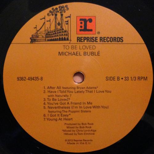 Виниловая пластинка Michael Buble TO BE LOVED