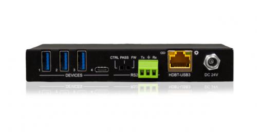 Приемник сигнала USB 3.2 Gen1 по кабелю витой пары HDBaseT Qtex QVE U3-101D