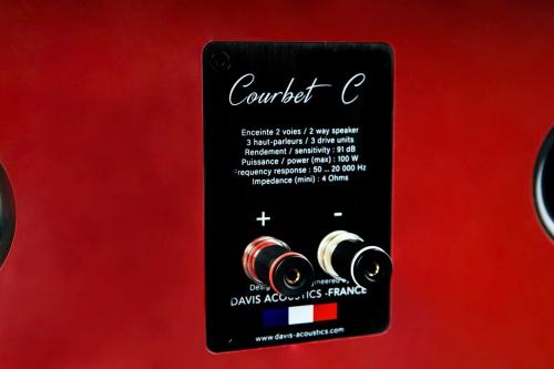 Акустика центрального канала Davis Acoustics Courbet C Red Gloss