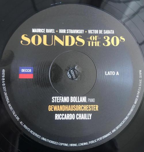 Виниловая пластинка Stefano Bollani; Chailly, Riccardo - Sounds Of The 30s (Black Vinyl LP)