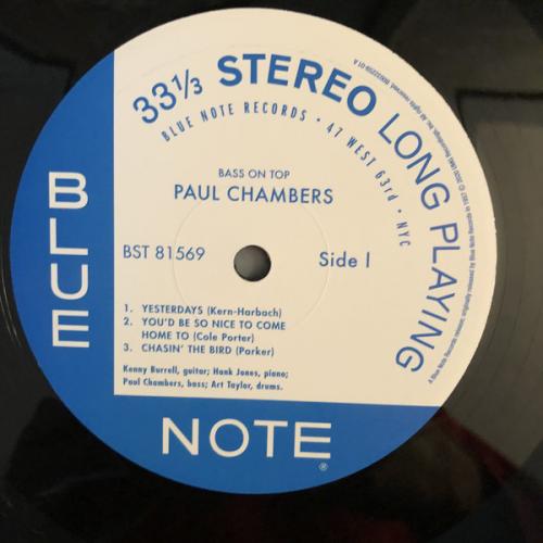 Виниловая пластинка Paul Chambers - Bass On Top (Tone Poet Series)