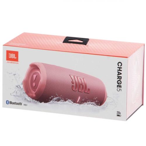Портативная акустика JBL Charge 5 Pink (JBLCHARGE5PINK)