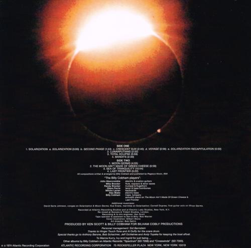 Виниловая пластинка Billy Cobham - Total Eclipse (Analogue) (Black Vinyl LP)
