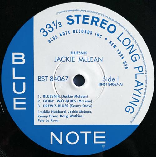 Виниловая пластинка Jackie McLean - Bluesnik (Black Vinyl LP)