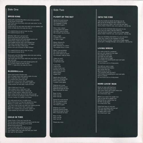 Виниловая пластинка PLG Deep Purple In Rock (Limited 180 Gram Purple Vinyl/2018 Remastered)