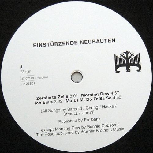 Виниловая пластинка Einsturzende Neubauten - Fuenf Auf Der Nach Oben Offenen Richterskala (Black Vinyl LP)