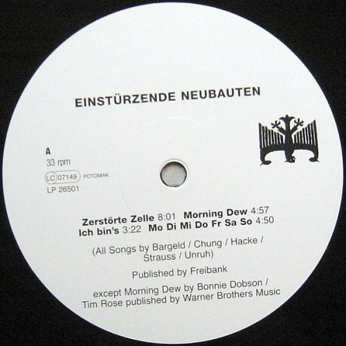 Виниловая пластинка Einsturzende Neubauten - Fuenf Auf Der Nach Oben Offenen Richterskala (Black Vinyl LP)
