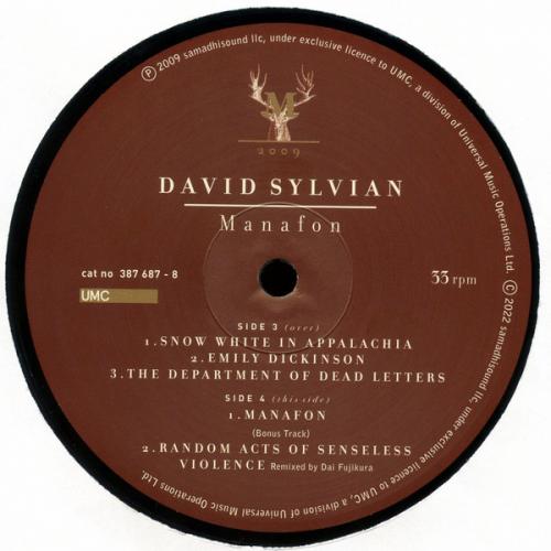 Виниловая пластинка David Sylvian - Manafon (Black Vinyl 2LP)