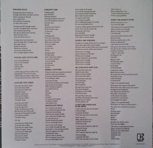 Виниловая пластинка The Doors STRANGE DAYS (50TH ANNIVERSARY)