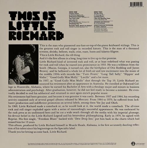 Виниловая пластинка Little Richard - The Rill Thing (Opaque Pink Vinyl LP)
