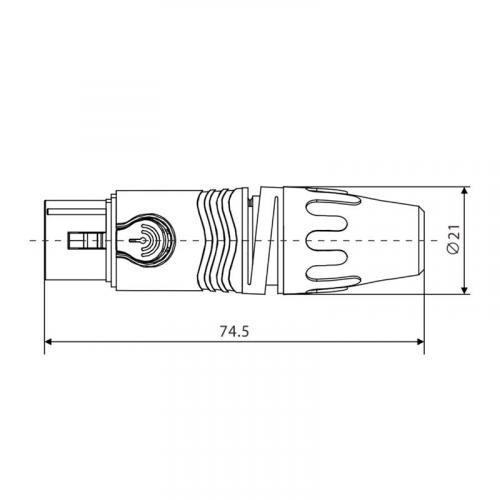 Разъем cannon Roxtone XF3NT