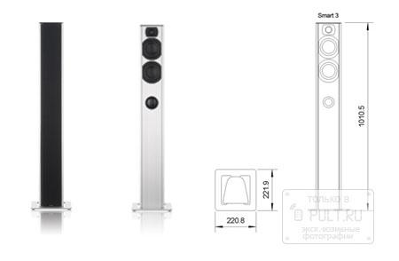 Напольная акустика Piega Smart 3 AB black alu/black