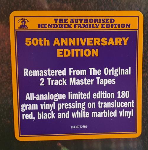 Виниловая пластинка Sony JIMI HENDRIX, BAND OF GYPSYS (50TH ANNIVERSARY) (Translucent White, Red & Black Vinyl/Gatefold/Booklet)